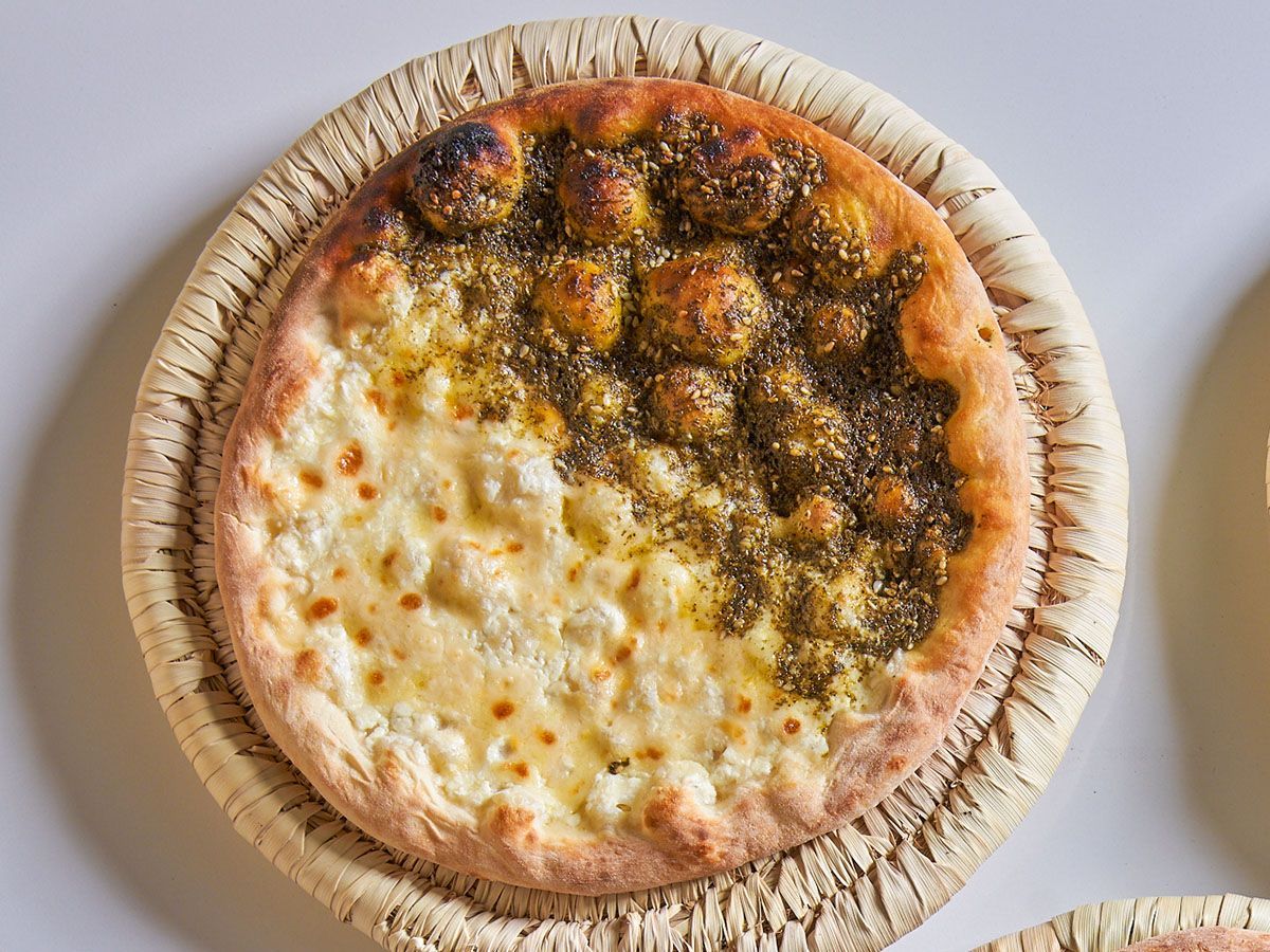 Manousheh Half Za'atar, Half Cheese