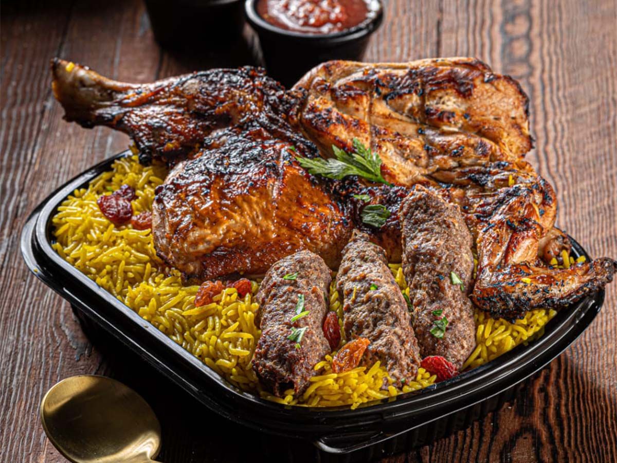 Half Chicken And Kofta