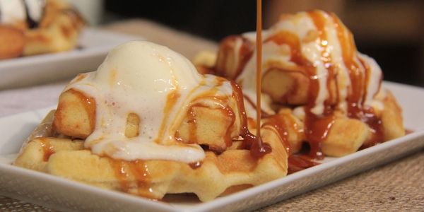 Caramel Waffle Sandwich