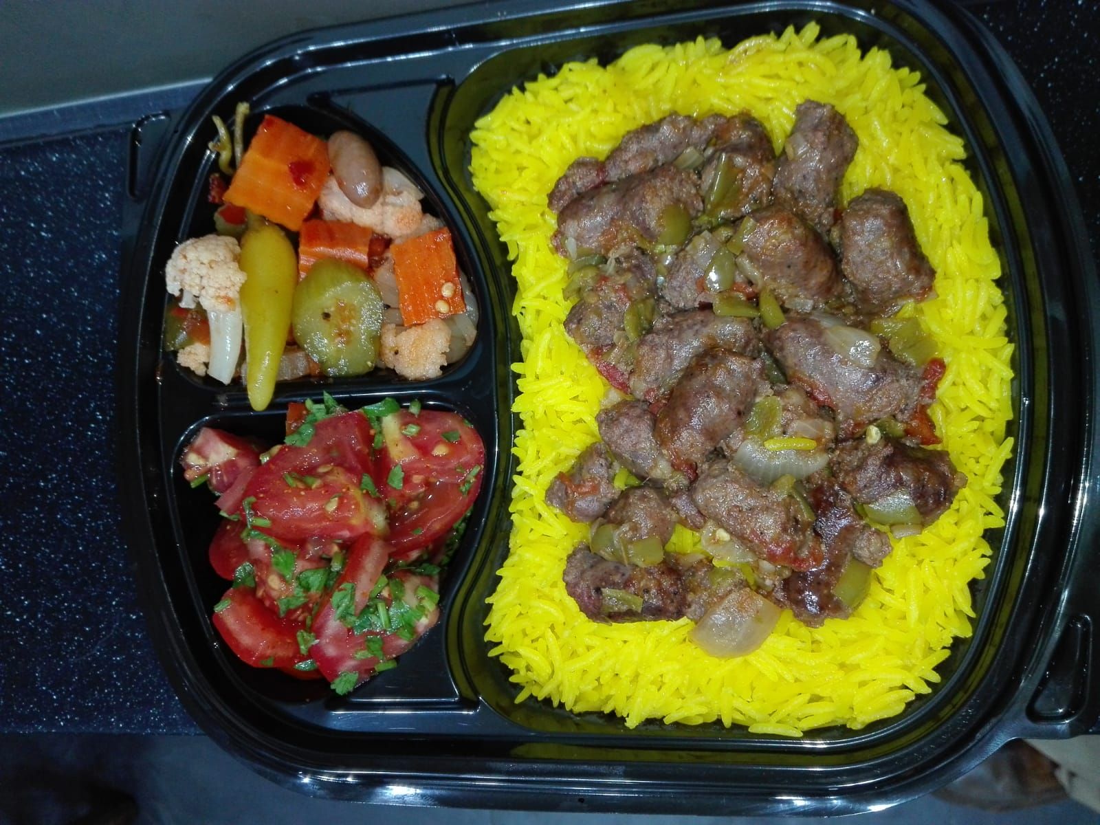 Sausage rice meal