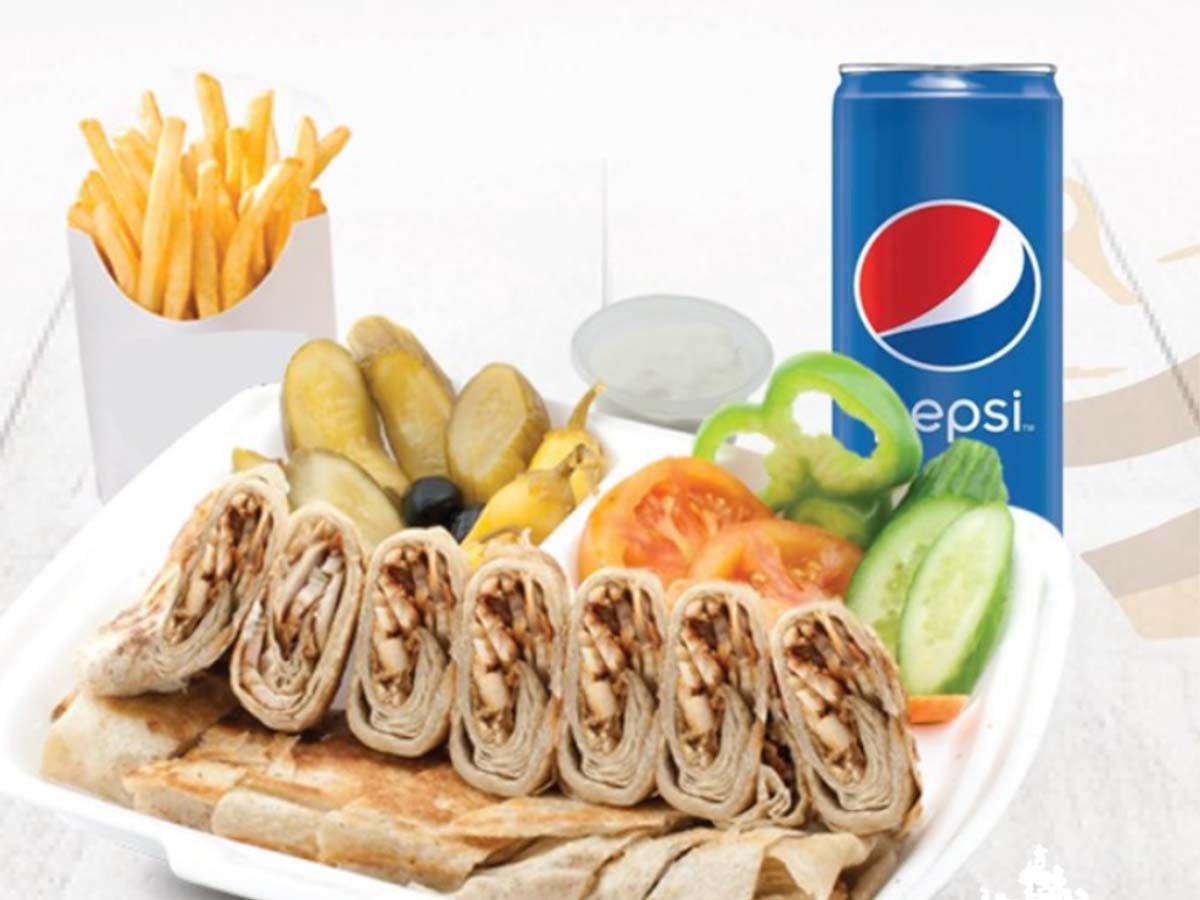 Double Arabic Chicken Shawerma Meal
