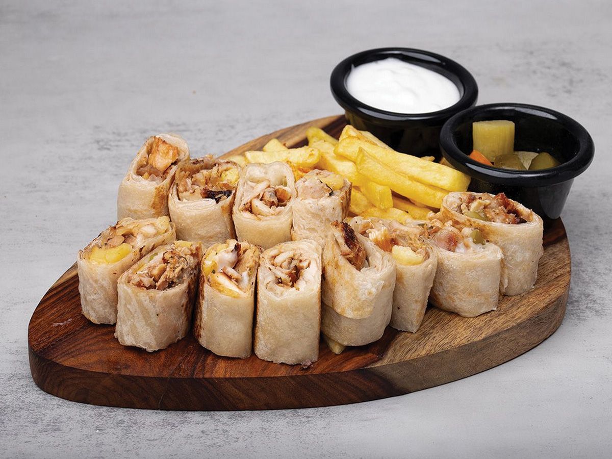 Double Chicken Arabic Grilled Shawarma Meal