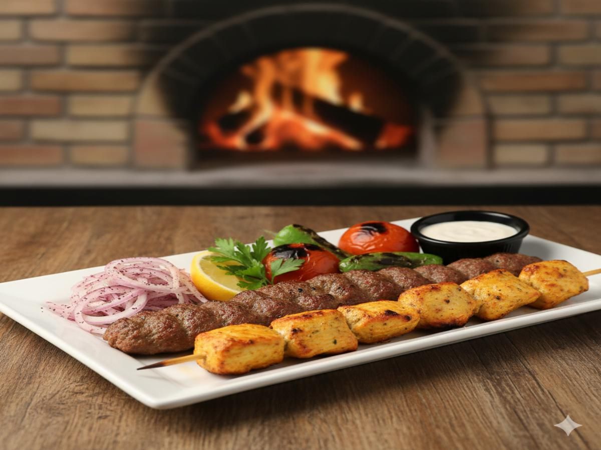 Kofta and Shish Meal