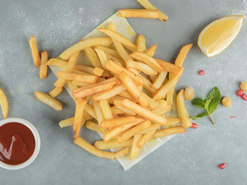 Large Turkey Fries With BBQ Sauce