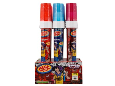 Megamouth Strawberry, Kola & Raspberry Flavored Candy 23gm
