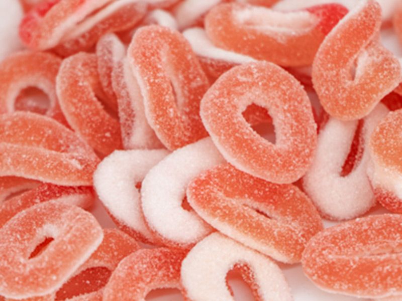 Sour Strawberry Rings