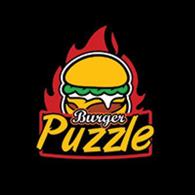 Puzzle burger logo