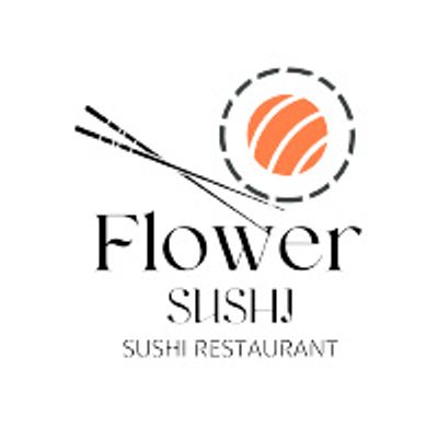 Flower sushi logo