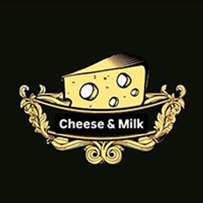 Cheese and milk logo